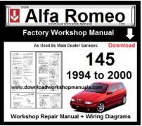 Alfa Romeo 145 Workshop Manual Download